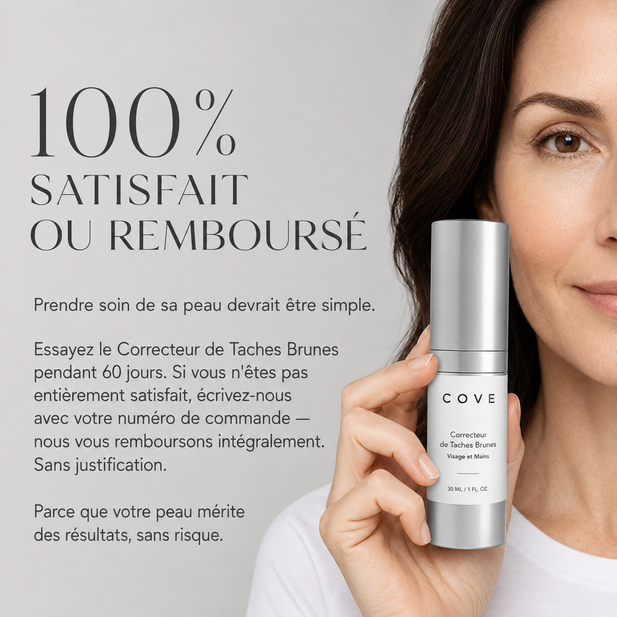 COVE - Correcteur de Taches Brunes | Sérum Éclaircissant Visage & Mains